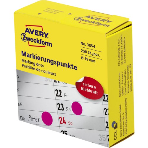 Markierungspunkte auf Rolle, AVERY Zweckform®