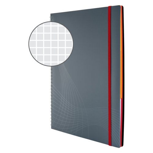 notizio Notizbuch, Kunststoff-Cover (PP), spiralgebunden