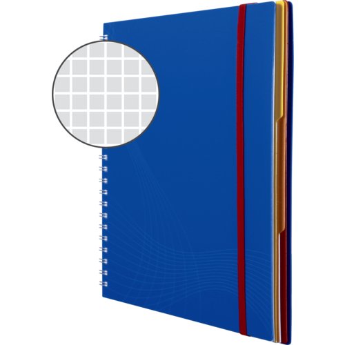 notizio Notizbuch, Kunststoff-Cover (PP), spiralgebunden