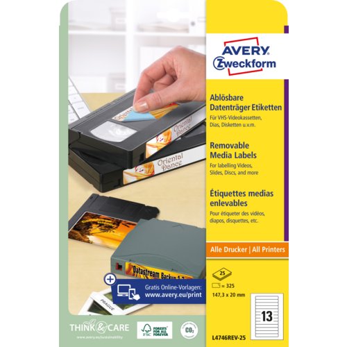 Video Etiketten, AVERY Zweckform®