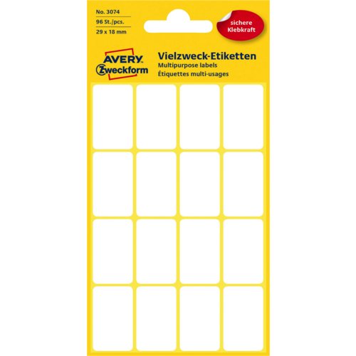 Vielzweck Etiketten, handbeschriftbar, AVERY Zweckform®