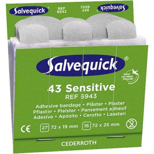 Salvequick®  Sensitive-Pflaster Strips Refill 6943