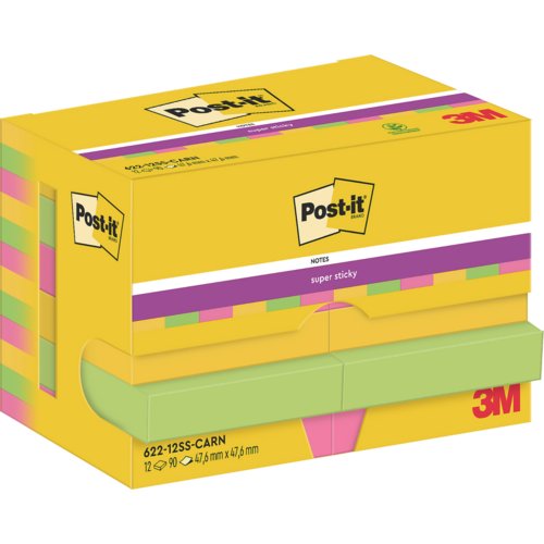 Super Sticky Notes Carnival Collection, Post-it® Notes Super Sticky