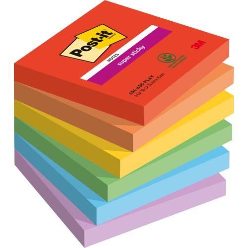 Super Sticky Notes Playful Collection, Post-it® Notes Super Sticky