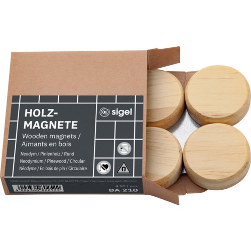 Holzmagnet, sigel