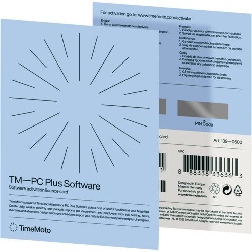 Zeiterfassungssystem TM-PC Plus Software