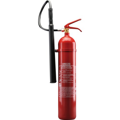 CO² Feuerlöscher KS5ST incl. Metallspannband, mit Wandhalter