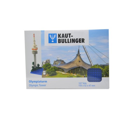 Minibausteine-Postkarte Münchner Olympiaturm