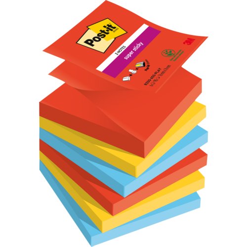 Super Sticky Z-Notes Playful Collection, Post-it® Super Sticky