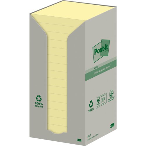 Recycling Notes Tower, gelb, Post-it® Notes Recycling