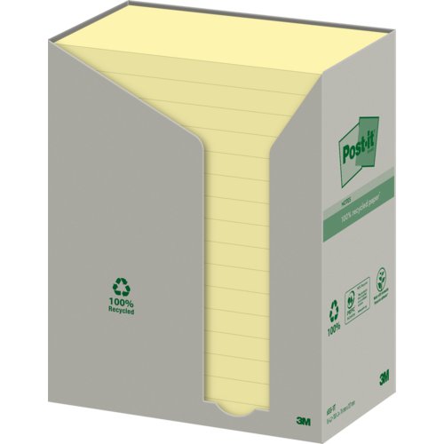 Recycling Notes Tower, gelb, Post-it® Notes Recycling