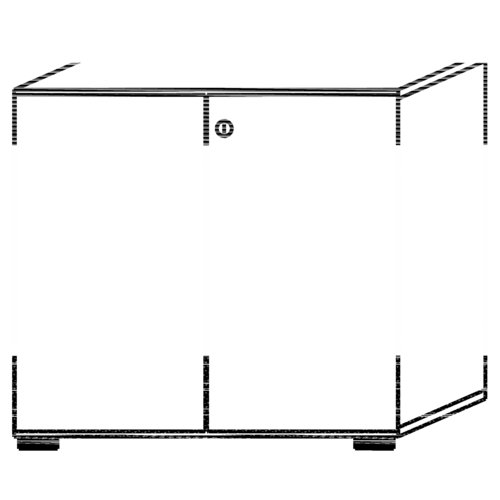 Schrank mit Flügeltür 2 OH