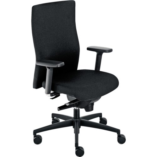 Bürodrehstuhl SIM-O mit Ballpoint-Synchron 2-Technik, mit Armlehnen