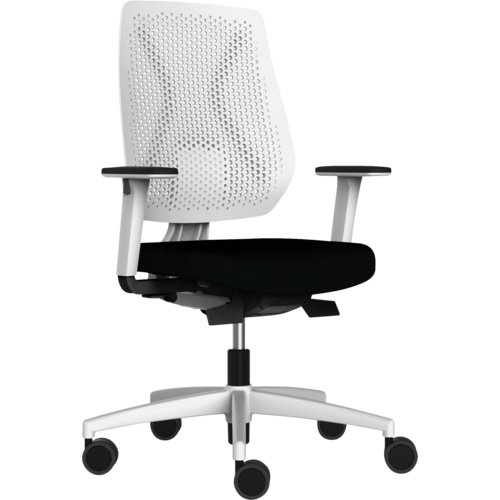 Bürodrehstuhl SPEED-O Membran-Lehne mit Syncro-Relax-Automatic, mit Armlehnen
