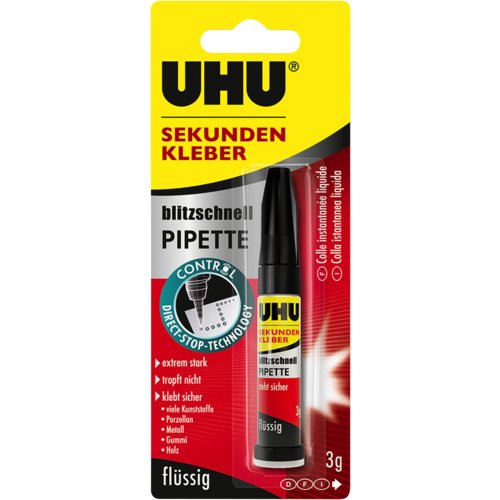 SEKUNDENKLEBER blitzschnell PIPETTE CONTROL, UHU®