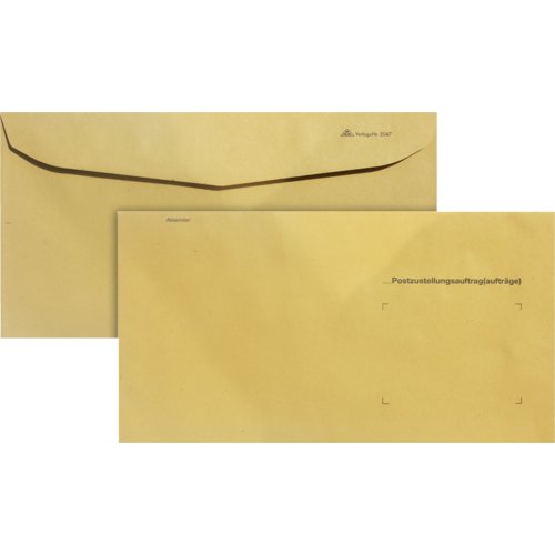 Zustellungsumschlag für Zusendung an Postamt, RNKVERLAG