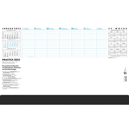 Kalender-Schreibunterlage 102 Practica