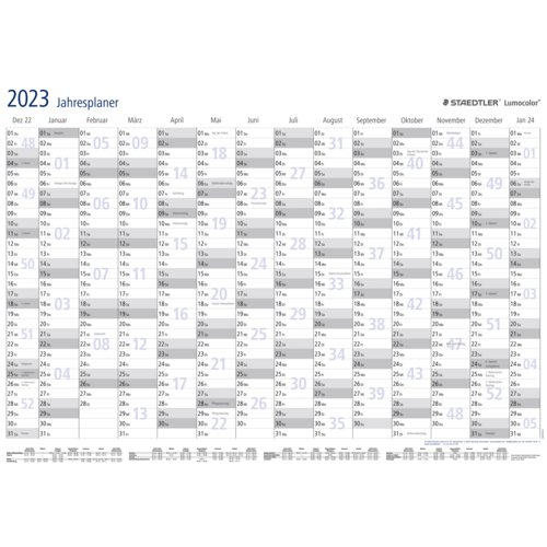 Jahresplaner Lumocolor® 2023