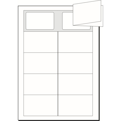 Klapp-Visitenkarte, 3C, beidseitig bedruckbar