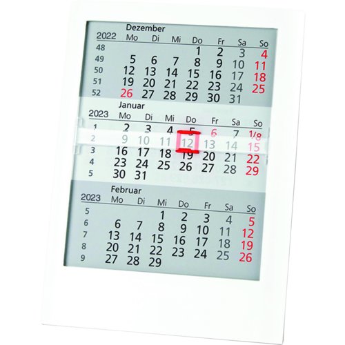 Dreimonatsaufstellkalender