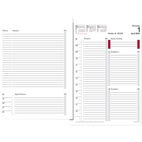 Zeitplan-Jahresset Business-System A5, Time/system®