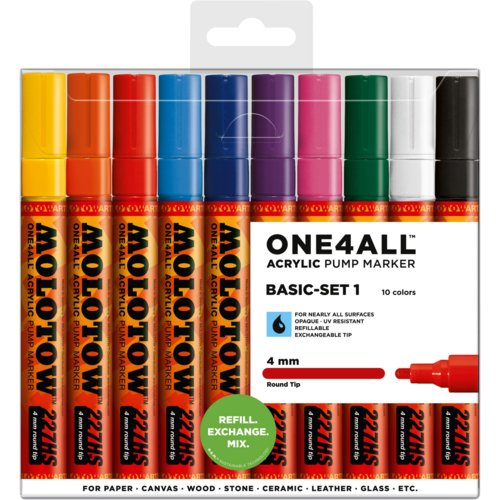 Acrylmarker ONE4ALL 127 HS, 10er Etui