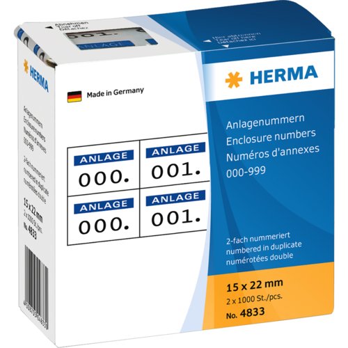 Anlagenummer, HERMA