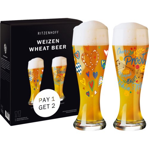 Weizenbierglas, 2er-Set