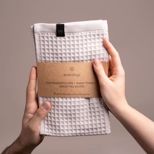 everdrop Gästehandtuch Waffelpiqué, Set