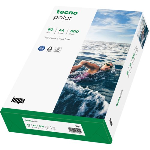 Recycling-Kopierpapier tecno® polar, inapa Deutschland