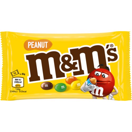 Schokolinsen PEANUT, 24 Beutel, m&m's®