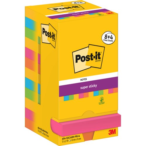 Super Sticky Notes Promotion Carnival Collection, Post-it® Notes Super Sticky