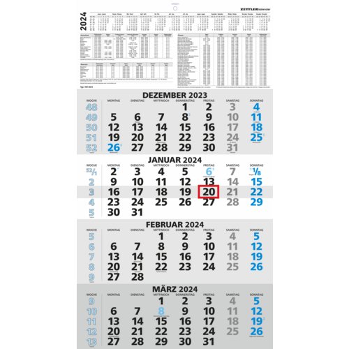 Viermonatskalender 959