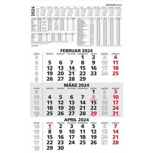 Dreimonatskalender 956