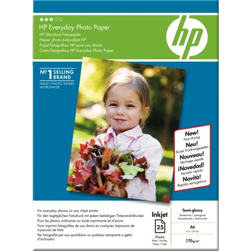 HP Inkjet-Fotopapier Standard, glossy
