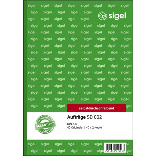 Auftragsformular SD, sigel