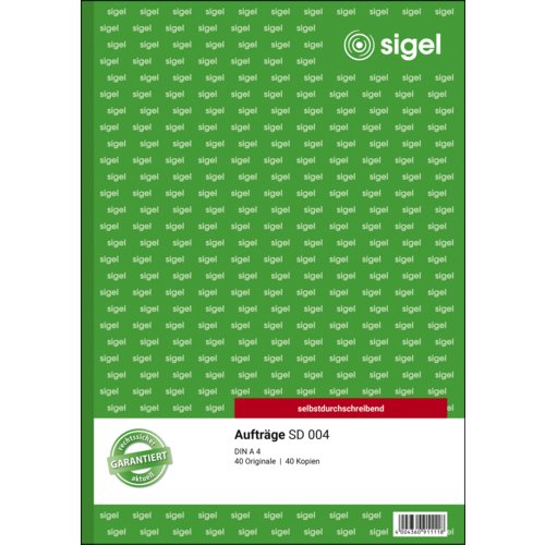 Auftragsformular SD, sigel