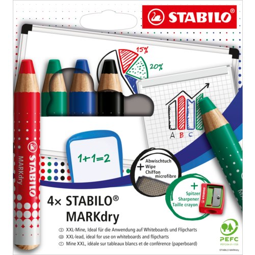 Whiteboard- und Flipchartmarker MARKdry, STABILO®