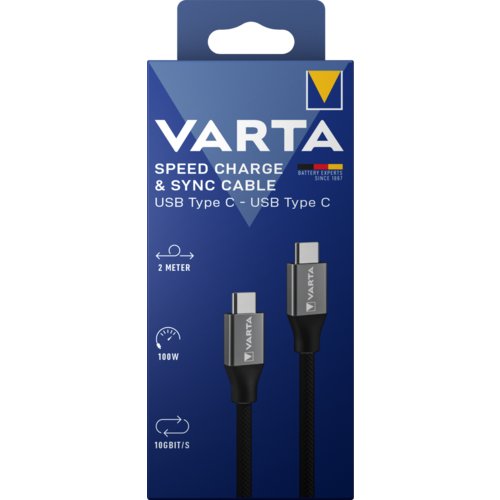 Lade- und Synchronisierungskabel, USB Type-C auf USB Type-C, VARTA