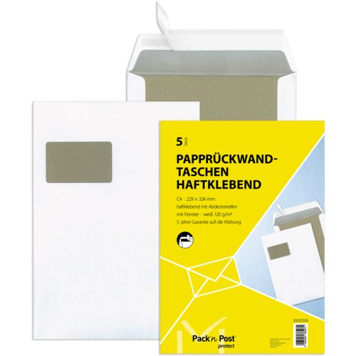 Versandtasche mit Papprückwand, Kleinpackung, mayer network