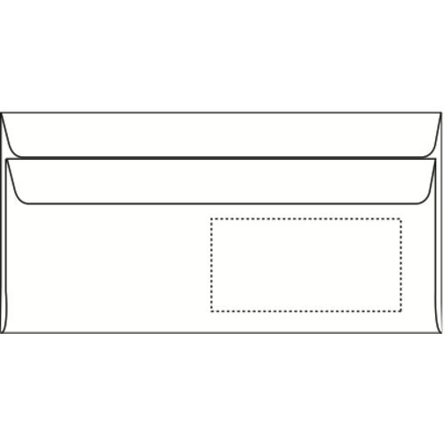 Briefumschlag DIN lang, SK mit Fenster