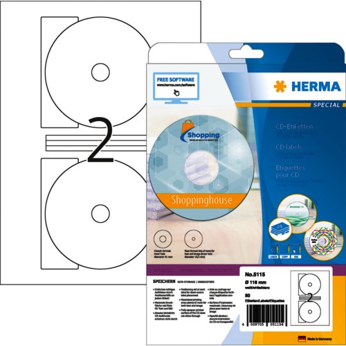 CD-Maxi-Etikett, HERMA