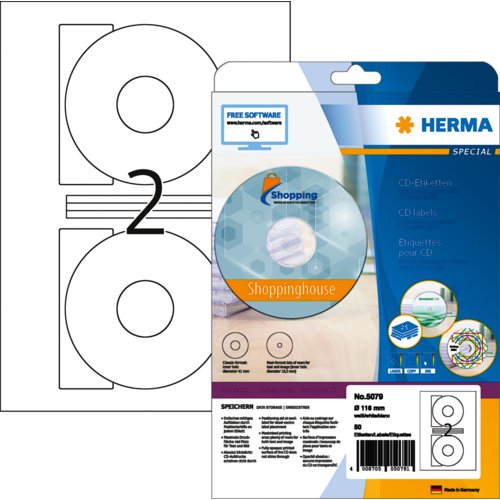 CD-Standard-Etikett, HERMA