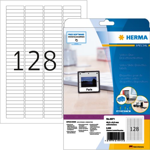 Etikett SPECIAL für Datenträger, HERMA