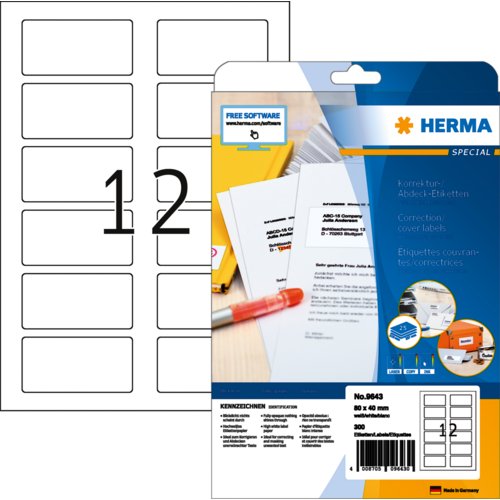 QR-Code Etikett, HERMA