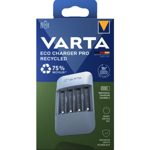 Akku Ladegerät Eco Charger Pro Recycled Box, VARTA