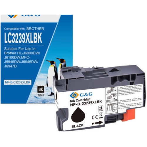 Inkjetpatrone kompatibel zu Brother LC-3239XL, G&G