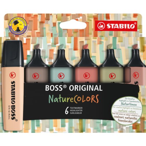 Textmarker STABILO® BOSS® ORIGINAL NatureCOLORS