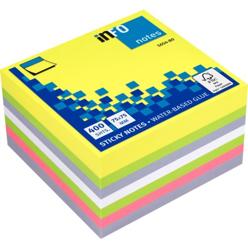 Haftnotiz Sticky Notes Würfel, inFO notes