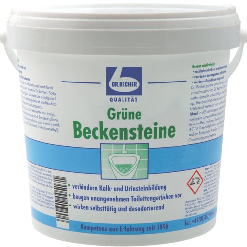 WC Beckenstein grün, Dr. Becher